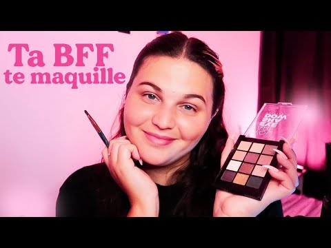 ASMR⎪TA BFF TE MAQUILLE pour une soirée 💓 (Réconfortant)