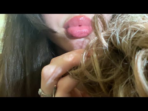 ASMR playing with your hair | different languages | real hair