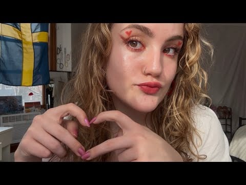 valentine’s day makeup tutorial! 💘💌💗 ASMR grwm heart shaped eyeshadow slay ❤️ (i luv u sm! 🥰)