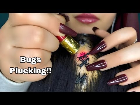 ASMR | Searching for Bugs in Your Hair 🐜 Intense Scalp Scratching & Brushing for Deep Sleep