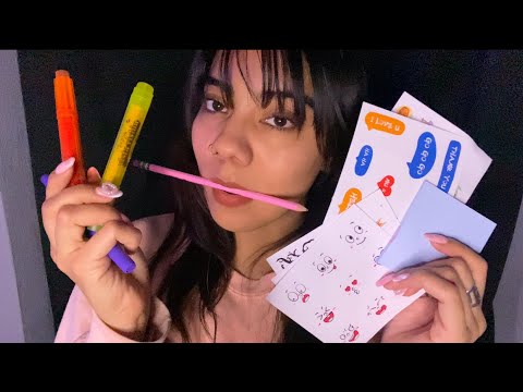 ASMR•POV ERES MI CARTULINA🩷📄+ CHICLE 👄