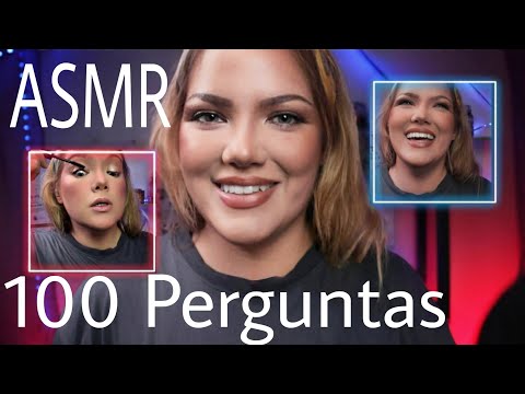 ASMR Me Maquiando e Respondendo Perguntas com Voz Suave até vc DORMIR | Especial 800 Inscritos