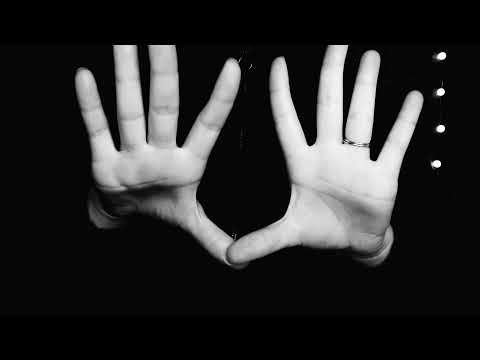 {ASMR HAND MOVEMENTS for RELAXATION} Soft Spoken - Lo-Fi - For Calm & Sleep - B&W