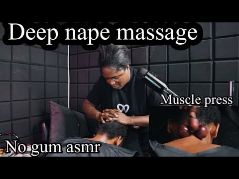 ASMR super deep nape press massage, relaxing scalp massage for instant sleep