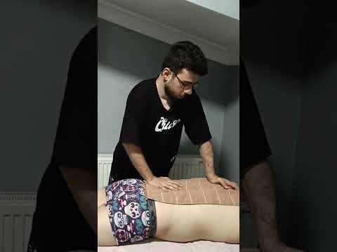 TURKISH MASSAGE THAT RELIEVES ALL TENSION ON THE BACK #satisfying #relaxing #asmr #shorts #massage