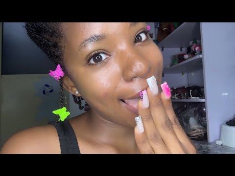 {ASMR} Spit Painting You with lots of **** (mouth sounds, inaudible whispering)