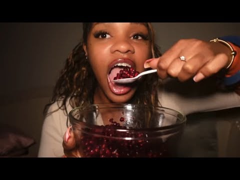 ASMR Pomegranates Mukbang