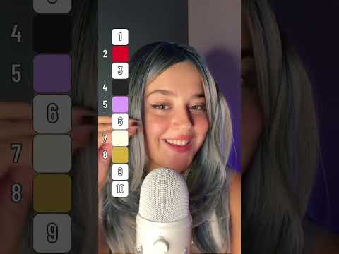 Saç rengi sıralamasııı #asmr #triggersforsleep #hair #coloring #keşfet #fyoupage