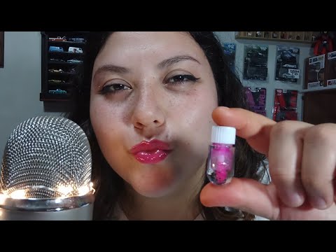 ASMR EN ESPAÑOL - lipgloss application & intense Mouth Sounds 👄💄