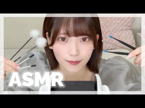 [ASMR] Ear Cleaning / 色んな耳かき [梵天・綿棒・ステンレス・シリコン][sleep induction]