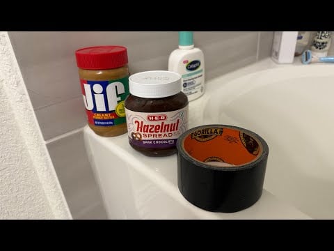 I used Peanut Butter and Nutella in my Hair ASMR