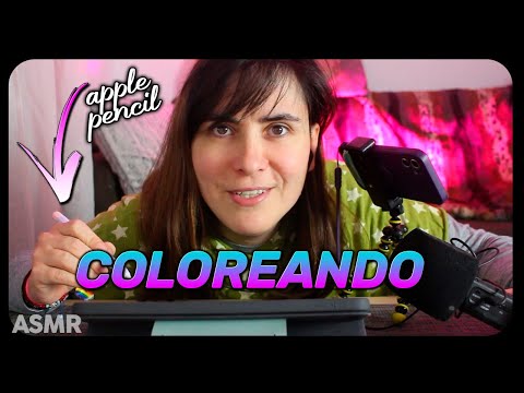 ASMR Pintando / Coloreando con el Ipad con susurros | Zeiko ASMR