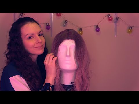 ASMR Hair brush, cut and blow dry RP