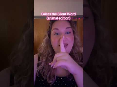#asmr #guessthesilentword