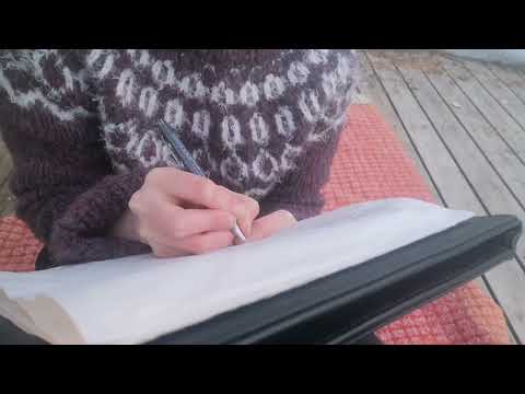 ASMR Suomi - kirje itselle, paperin ja lintukuoron ääniä