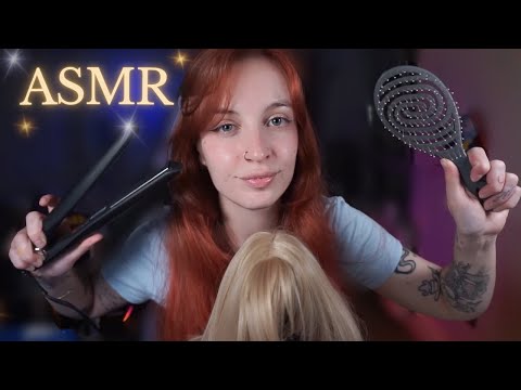 ASMR Te lavo, corto y peino el pelo | ROLEPLAY PELUQUERIA