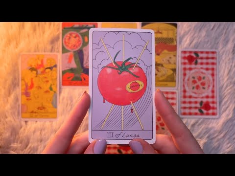 ASMR Timeless Tarot Reading (Pick a Pile) 🍝🍷