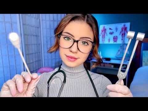 ASMR Ear Exam Nose & Throat Doctor Roleplay 👂 Hearing Test Ear Cleaning Otoscope Cranial Nerve