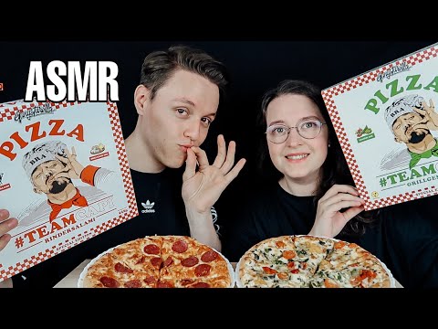 ASMR - Wir testen die CAPITAL BRA PIZZA - Mukbang - german/deutsch