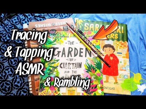Deliberate Tracing + Tapping ASMR w/ Soft-Spoken Rambles 🌴