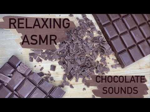 ASMR For Sleep and Relaxation | Chocolate Carving, Tapping, Breaking (No talking) | АСМР Шоколад