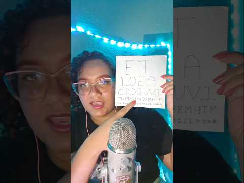 testando sua visão 😱 #asmr #relax #asmrtest #oftalmologista