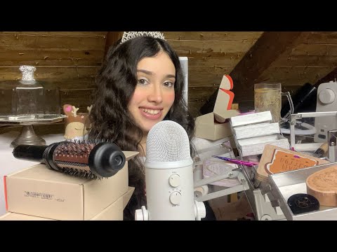 ASMR- TE PREPARO PARA TU BODA / TE HAGO EL MAQUILLAJE , EL PELO , TE PERFUMO CON DOSSIER