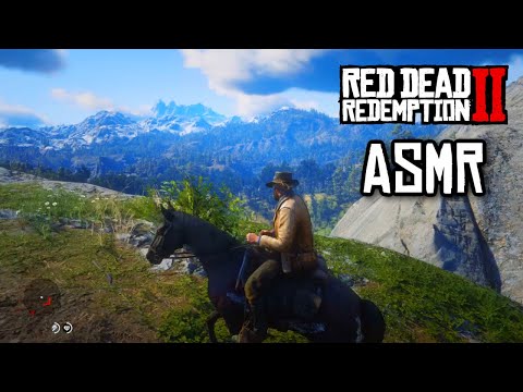 ASMR | Can I make RDR2 relaxing? 🤠🐴 | Binaural whispering