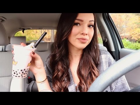 ASMR - Bubble Tea Ramble In The Car *Whispered*