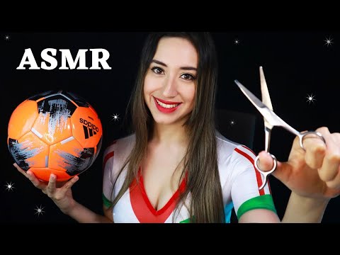 ASMR ⚽️ Te preparo para tu PARTIDO DE FUTBOL ⚽️ ATENCION PERSONAL para FUTBOLISTAS 💙 ASMR ROLEPLAY