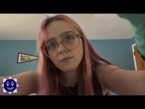 ASMR massaging the tension from your face (uncut asmr) gloves personal attention