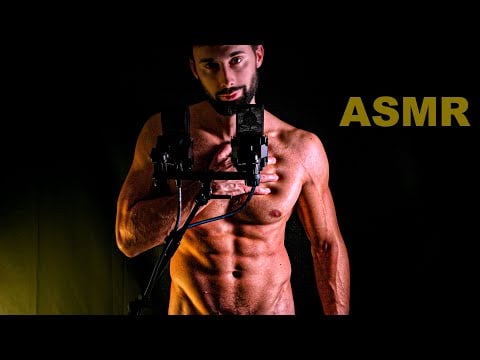 Sexy Shirtless Male ASMR 👄 Intimate Whispers & Real Skin Sounds
