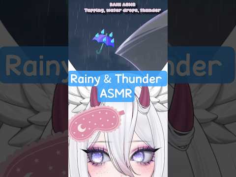 Rainy thunder Tapping 🌧️#shorts #asmr #notalkingasmr #vtuber #raining #thunderstorm #asmrrain