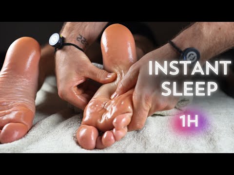 ASMR Foot Massage With Soothing Sounds for Sleep