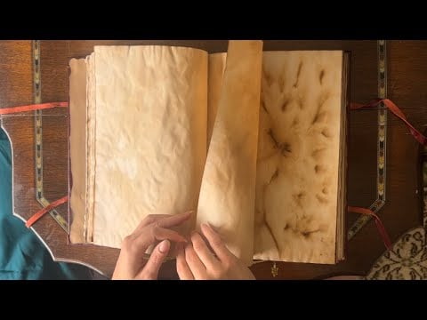 Extra crinkly ASMR turning the pages of my new journal 