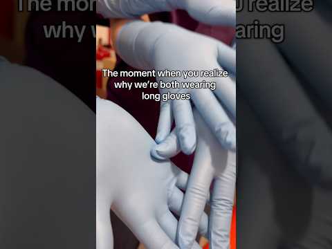 Wearing long gloves is never a random choice… #nitrilegloves #medicalexam