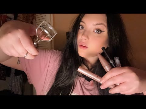 doing your mascara and brows w/ actual camera/face touching!! personal attention/visual ASMR 