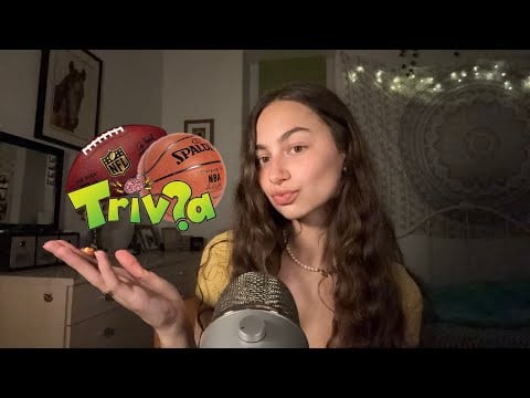 asmr sports trivia level: IMPOSSIBLE will put you to sleep immediately (gentle whispers) 