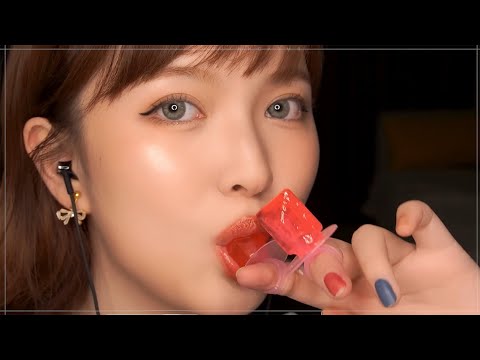 【ASMR】小姐姐舔食棒棒糖口腔音 | 耳機黨福利 | lollipop Eating Sounds | 酱酱的治愈屋