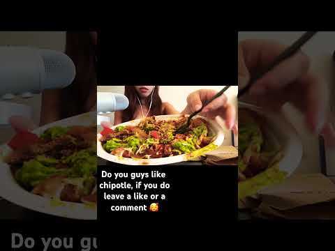 Asmr Mukbang chipotle bowl ✨ #tingley #mukbang  #asmrfood  #tingletime what’s your favorite food ☺️
