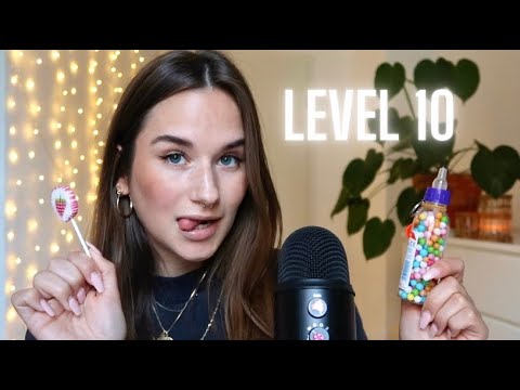 ASMR deutsch | 10 Levels Of Mouthsounds 🍭💦 - Can You Do It? High Sensitive Challenge German Relax