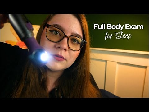 Hospital Full Body Examination for Sleep (Eyes, Ears, Head, Heart, Lungs) 🩺 ASMR Medical Roleplay