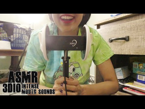 ASMR intense Mouth Sounds ~ [3DIO BINAURAL] ~ close up whisper ear to ear 3dio ~