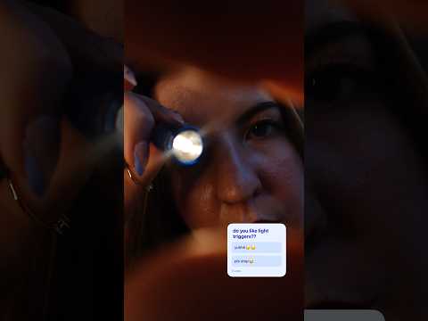 testing your eyes 💕 light triggers #asmr #triggers #lighttriggers