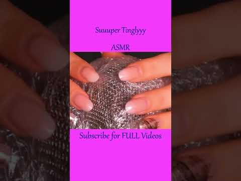 ASMR Plastic Wrap over Mic ❤️Mic Brushing & more | #shorts