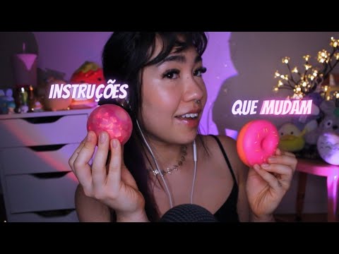 ASMR | Siga Minhas INSTRUÇÕES (mas as instruções MUDAM de acordo com as suas ESCOLHAS)