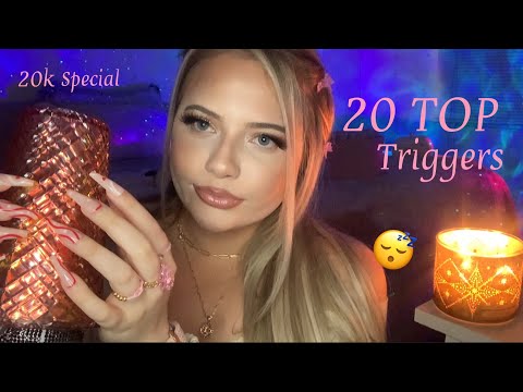 Asmr Top 20 FAVORITE Triggers | 20K Special 🍾