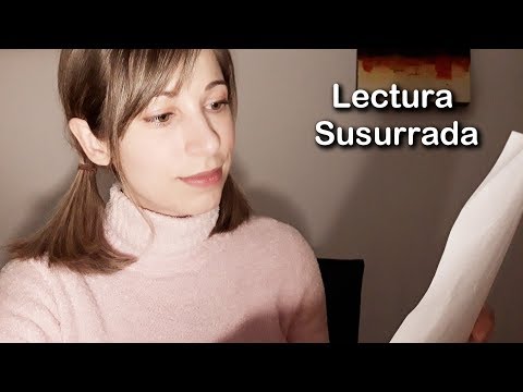 ASMR Español . LECTURA Susurrada . Carta + La chica de lluvia . Marca páginas . Susurros para dormir