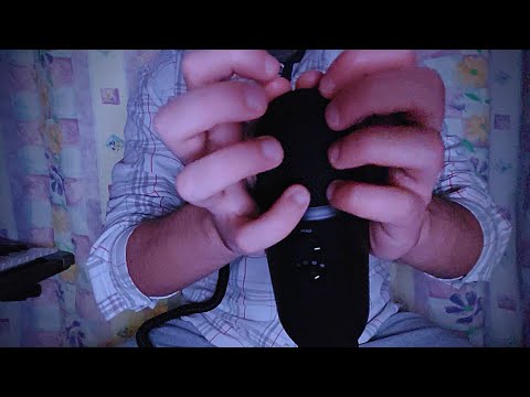 ASMR really fast & aggressive mic tapping (no talking)