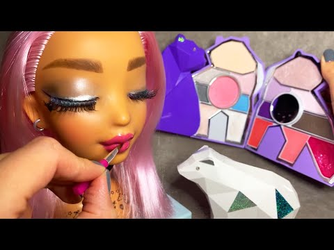 ASMR Makeup on Doll Head (Whispered) #8